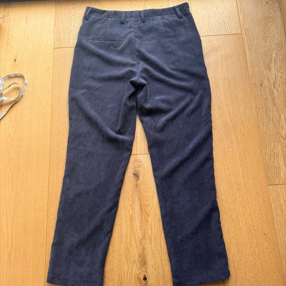OAK + FORT STRAIGHT LEG BLUE CORDUROY PANTS - 31 - Picture 6 of 15